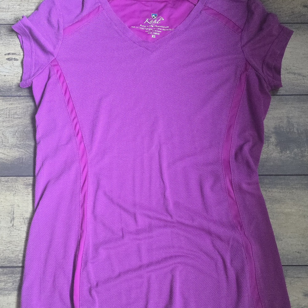 Kuhl Purple Fitted Short Sleeve T-Shirt